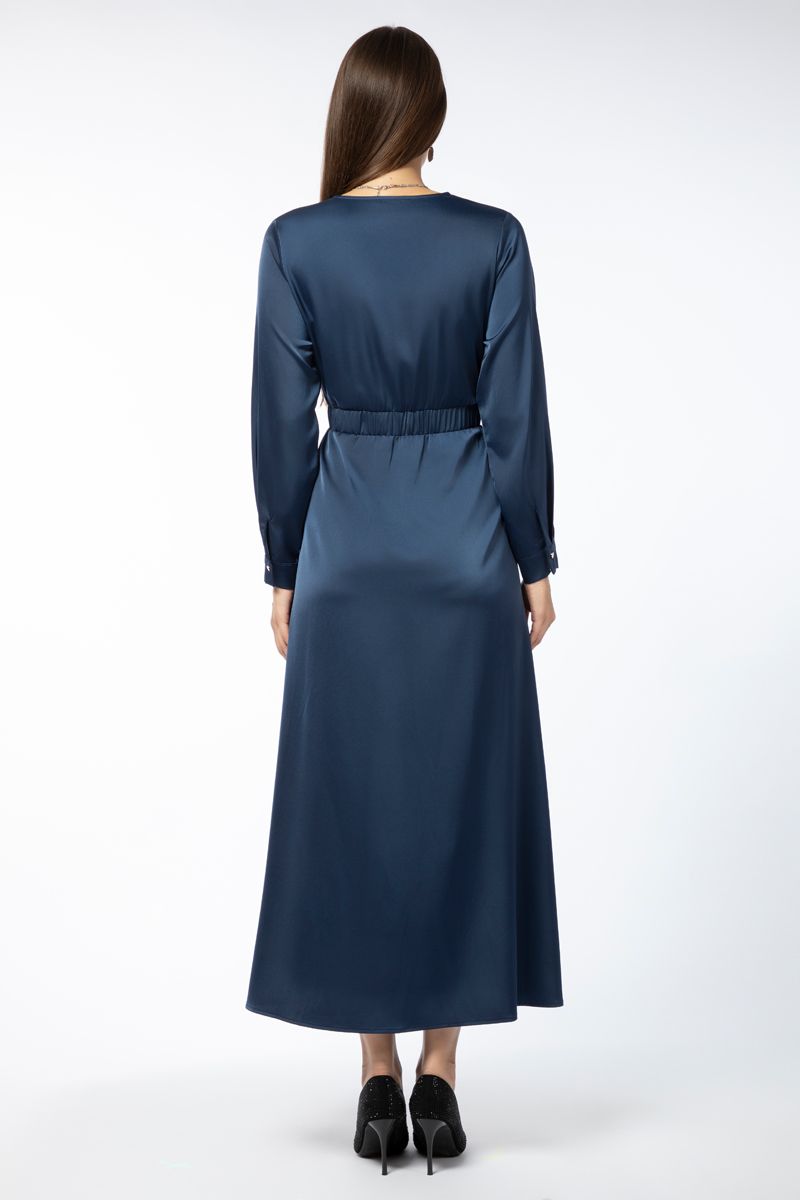 satin women dress with sequins