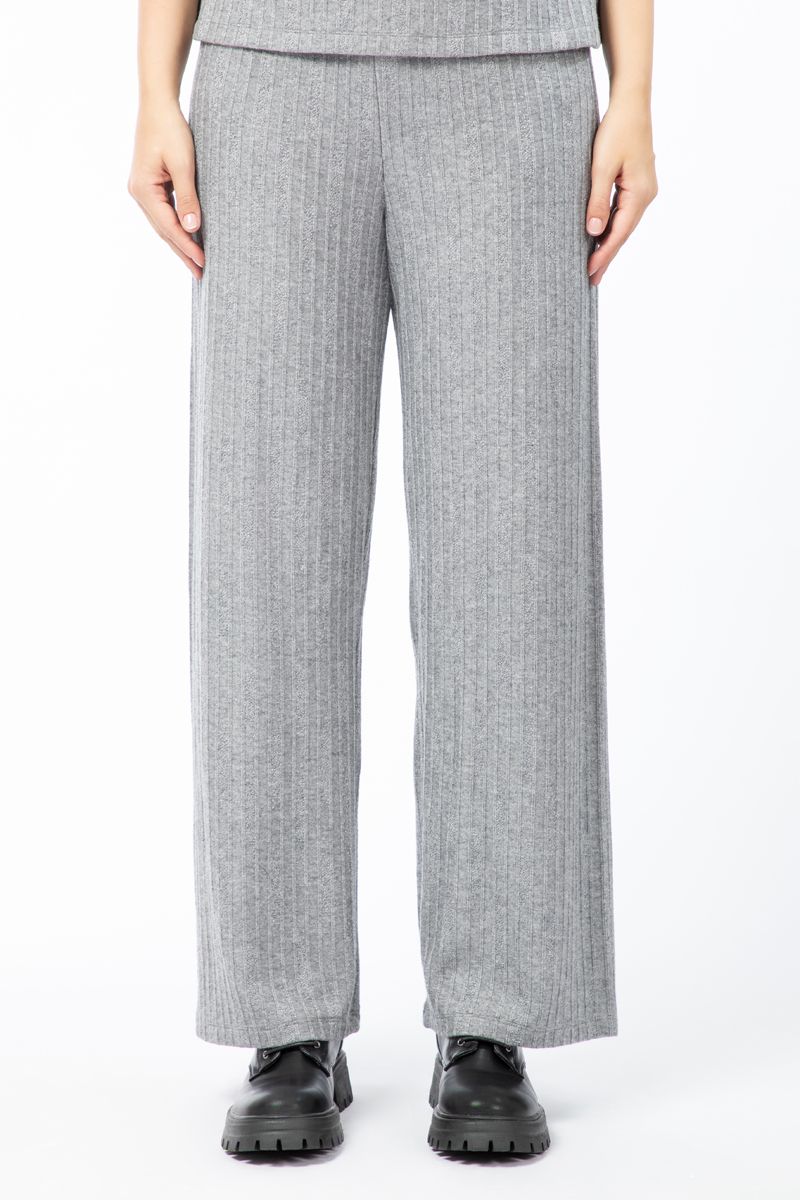 ribbed knitted women pants