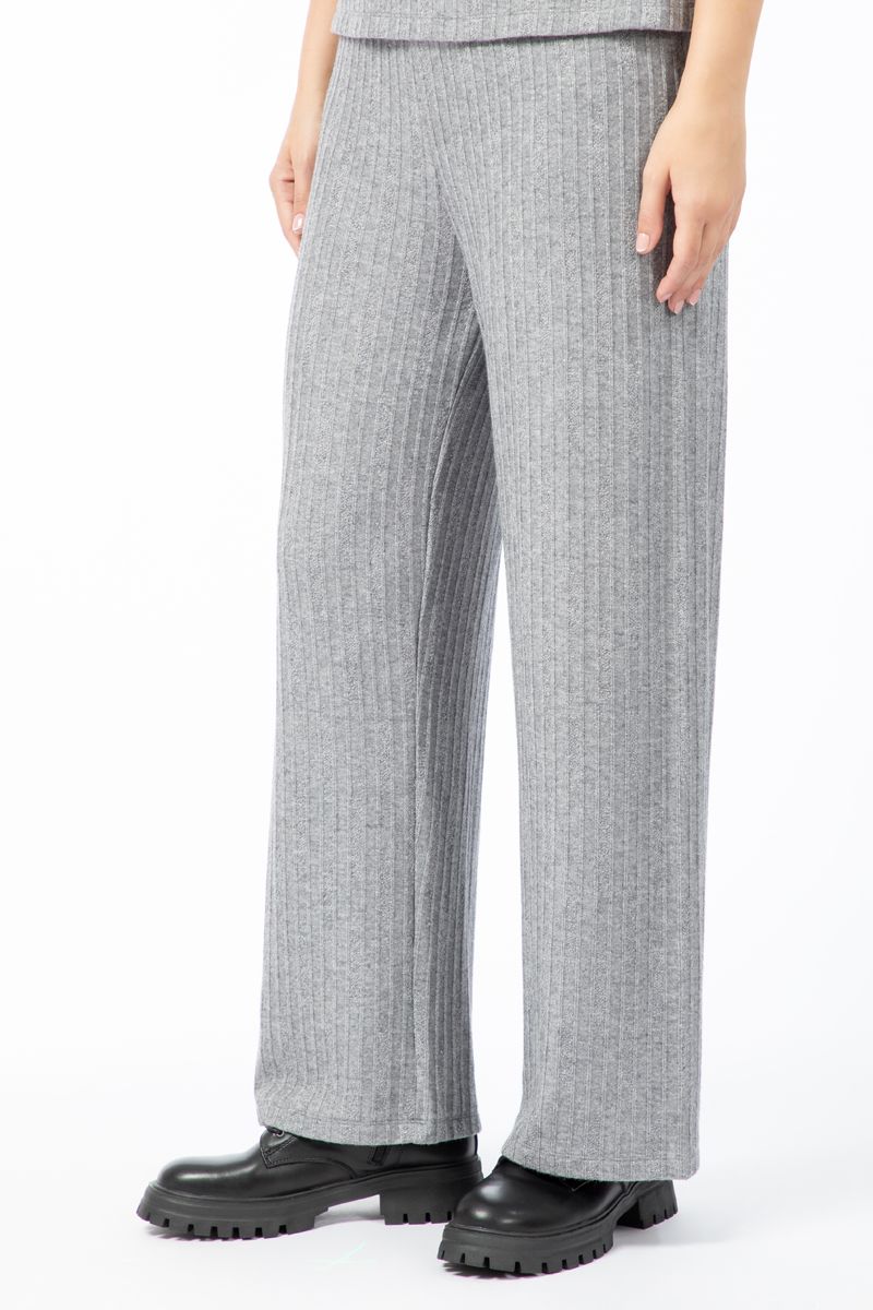 ribbed knitted women pants