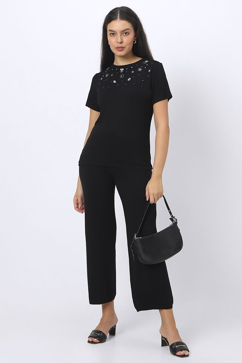 تيشيرت نسائي بحجارة الراين