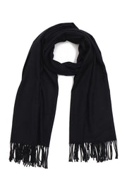 women solid colored rectangle scarf