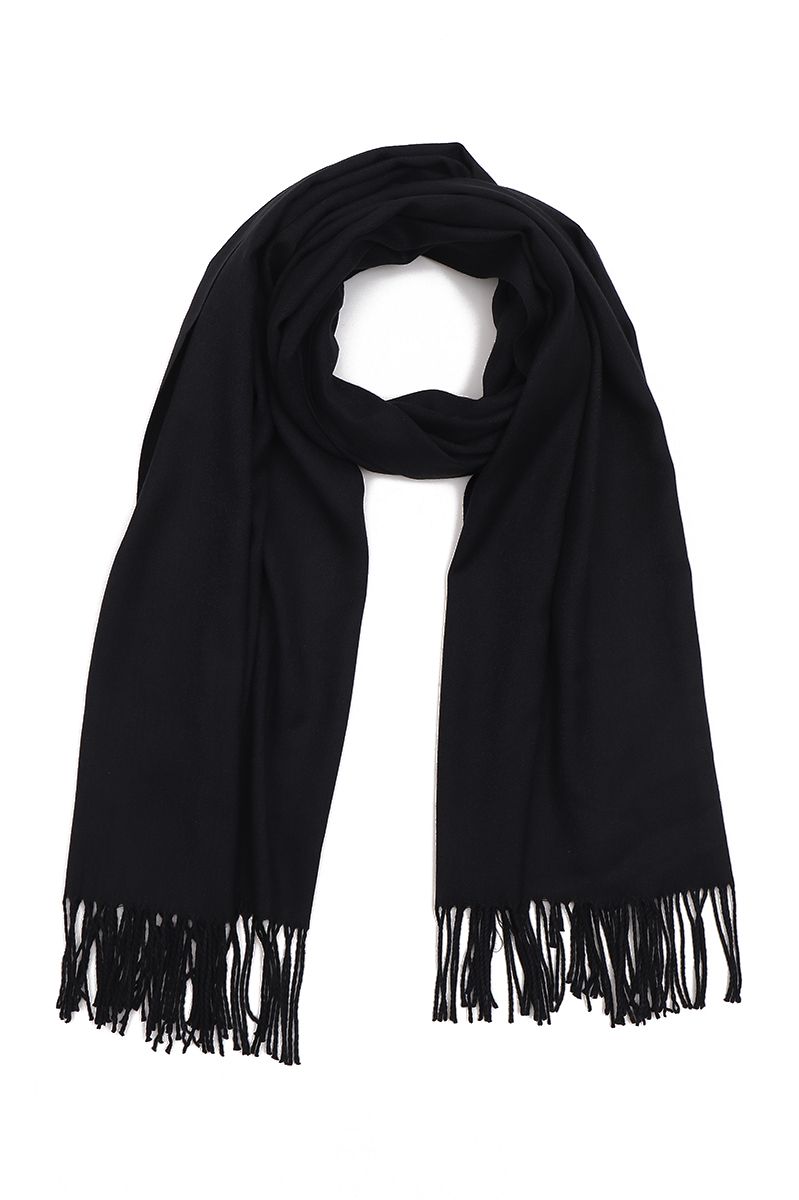 women solid colored rectangle scarf