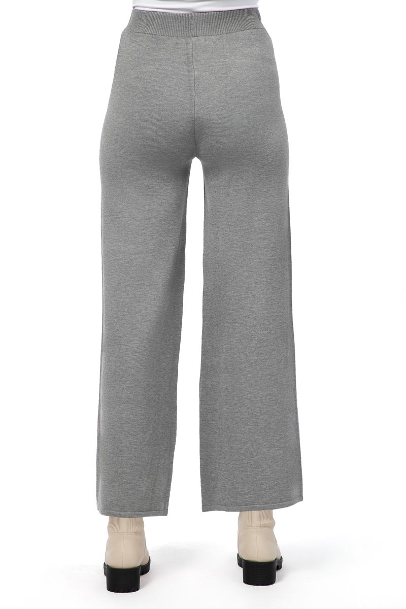 solid colored knitted women pants