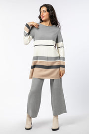 solid colored knitted women pants