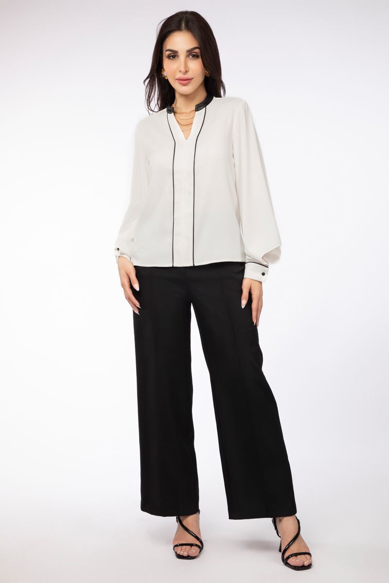 بلوزة نسائية بخطوط