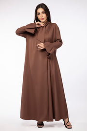solid colored women outwear abaya