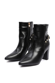 women winter heeled ankle boots