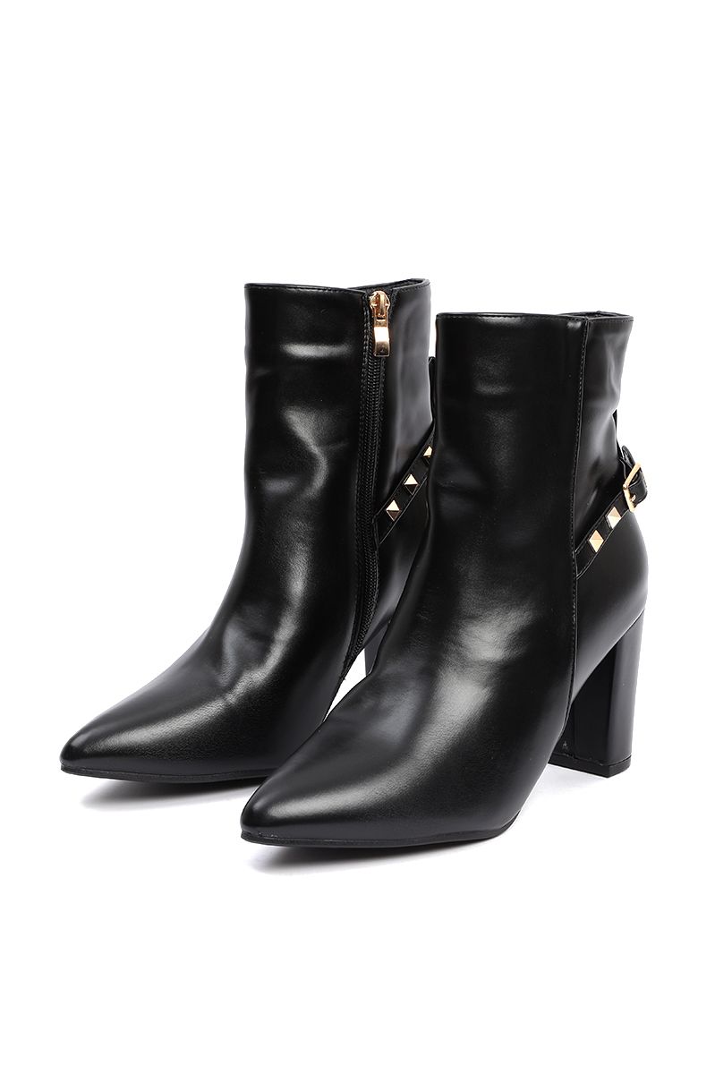 women winter heeled ankle boots