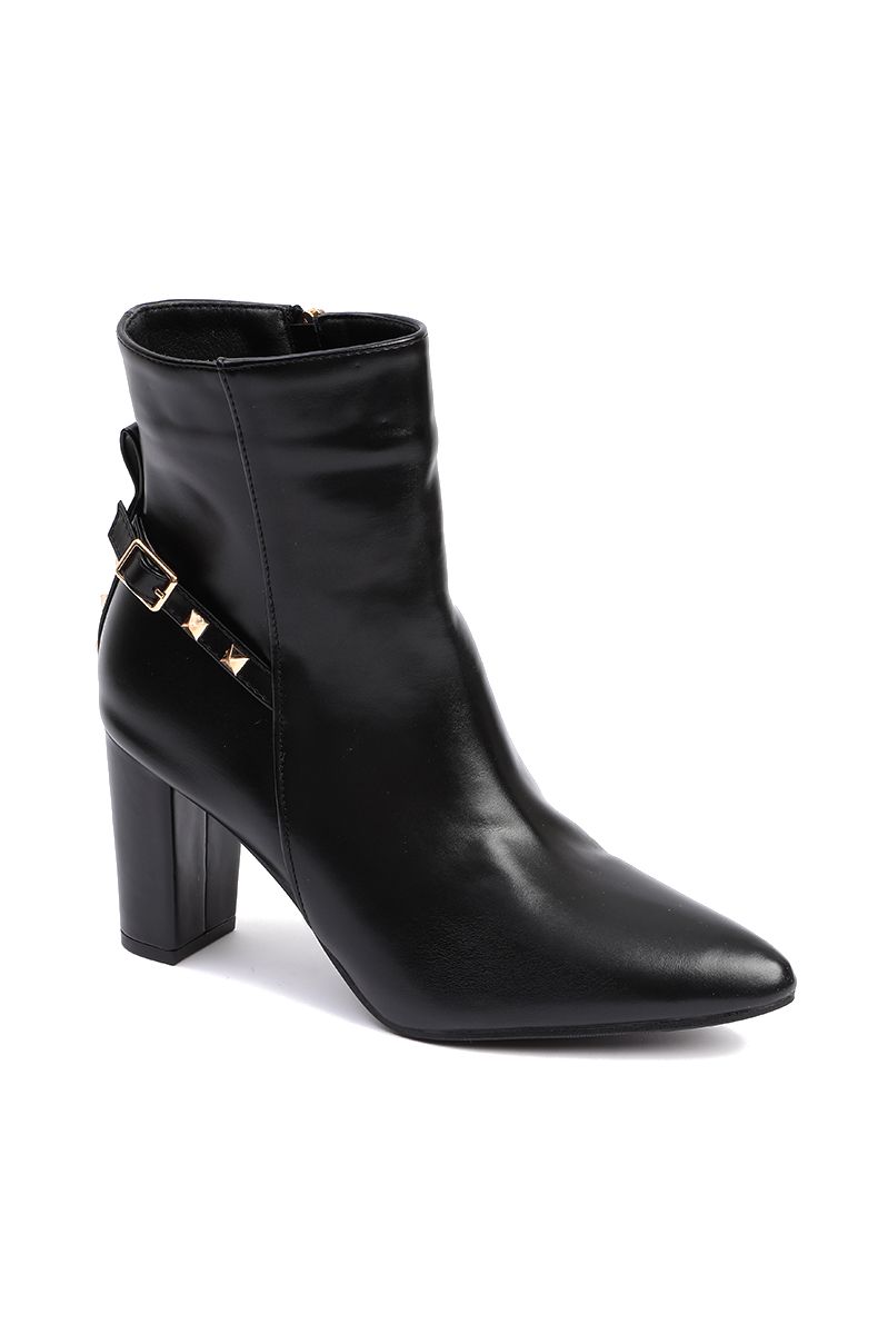 women winter heeled ankle boots
