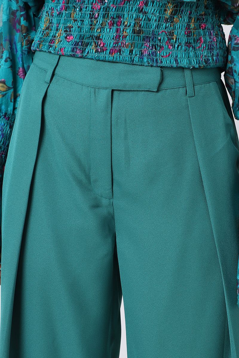 solid colored wide legs women pants