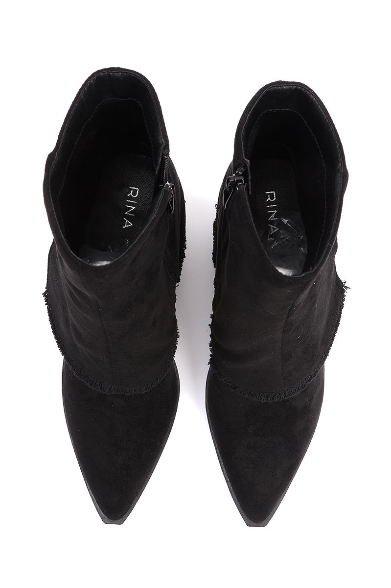 women winter heeled ankle boots