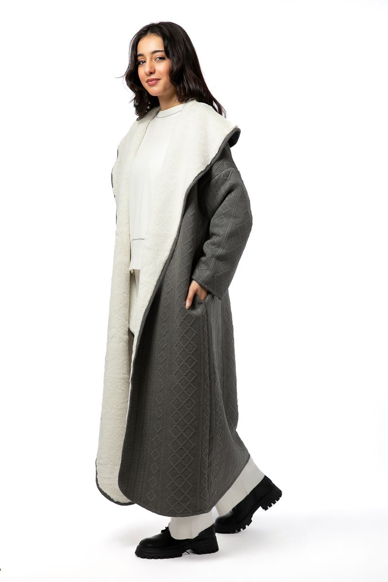 Winter women farwa with fur lining