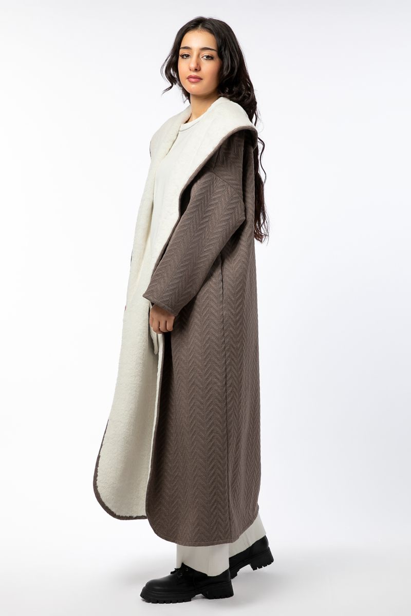 Winter women farwa with fur lining