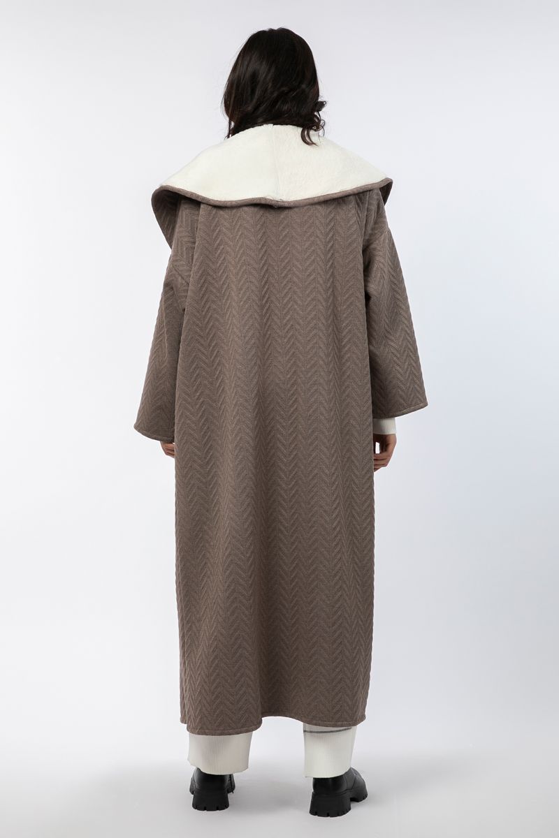 Winter women farwa with fur lining