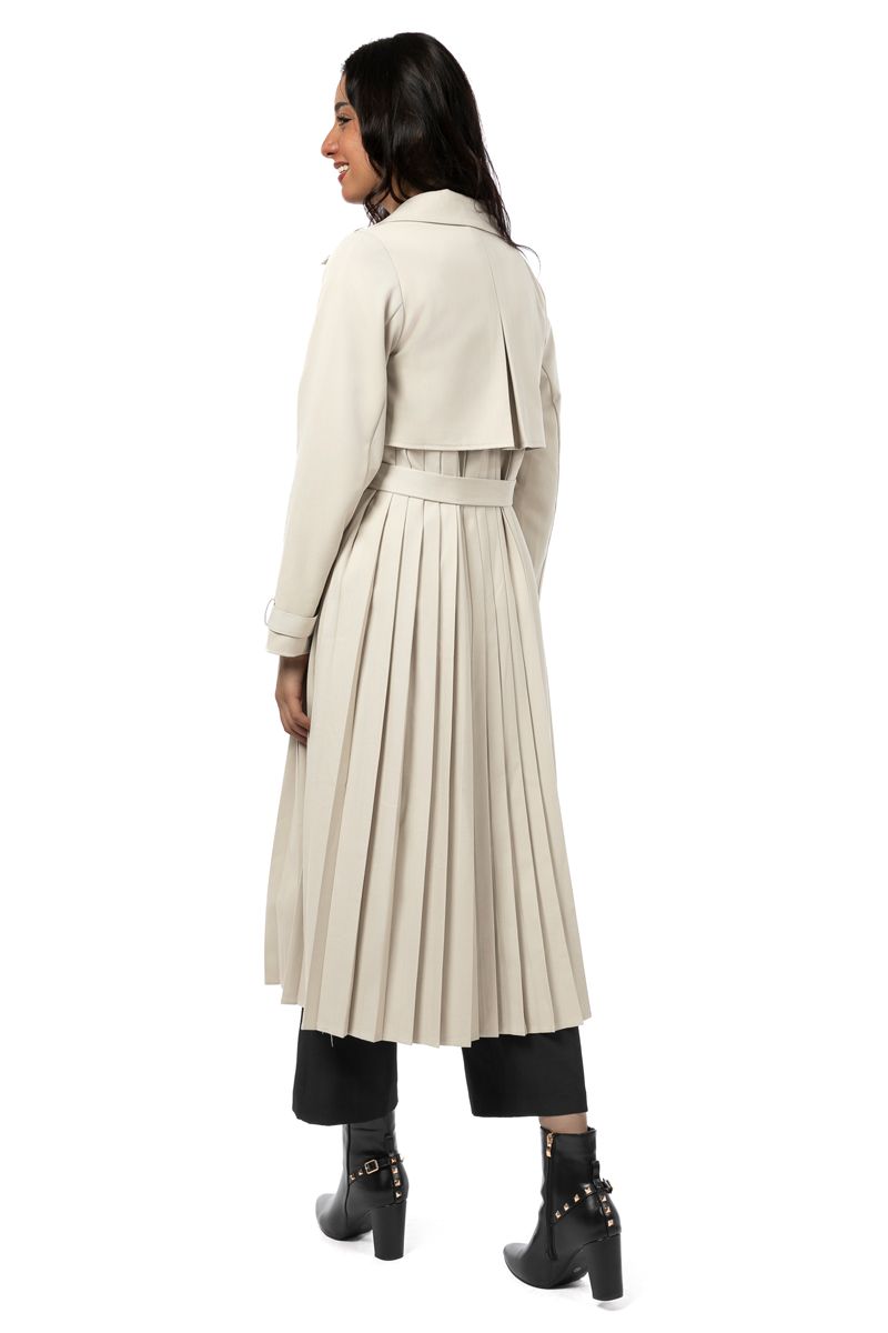 women longline trenchcoat