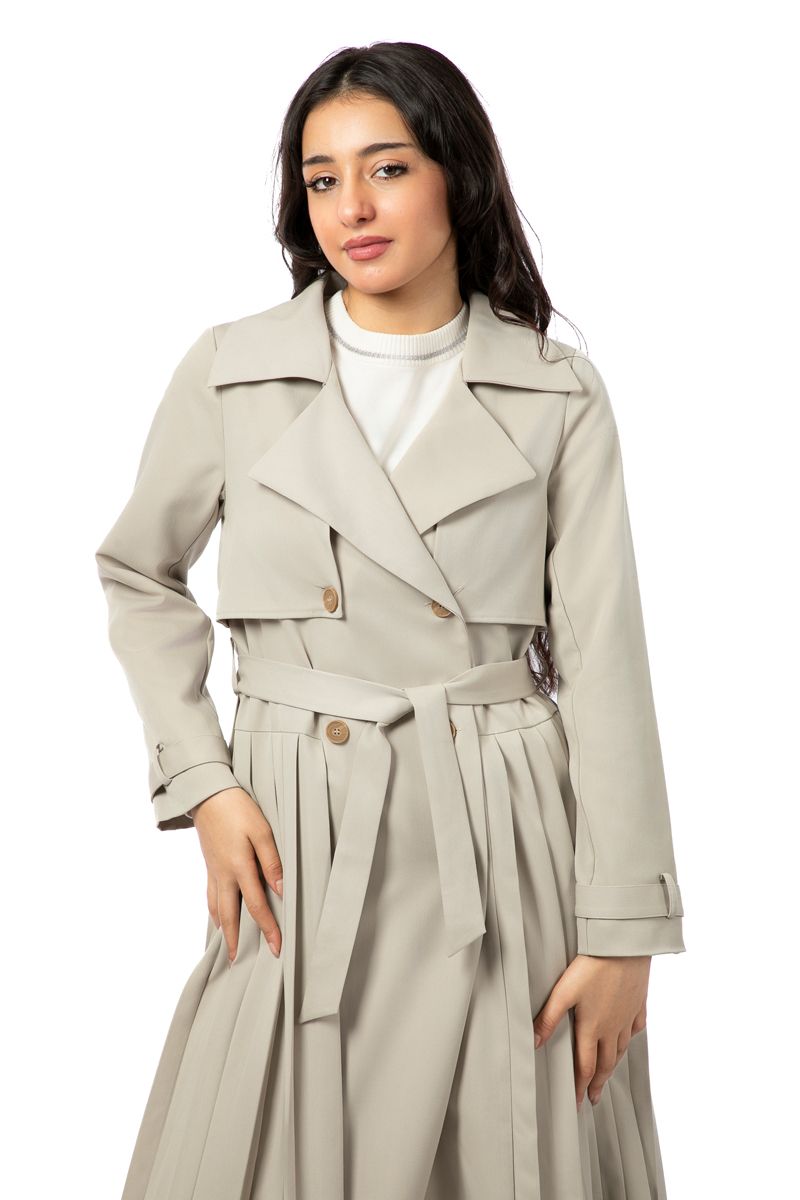 women longline trenchcoat