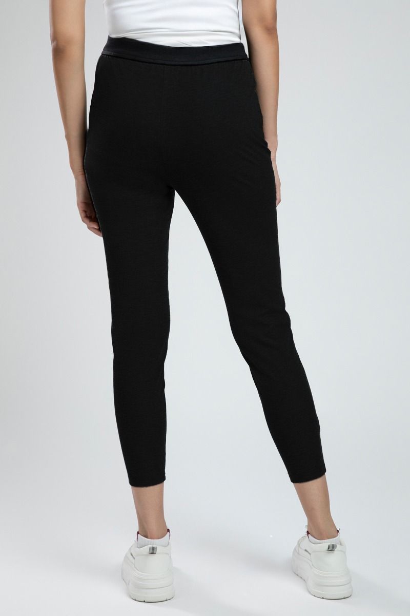 Cropped Slim Fit Leggings with High Waist