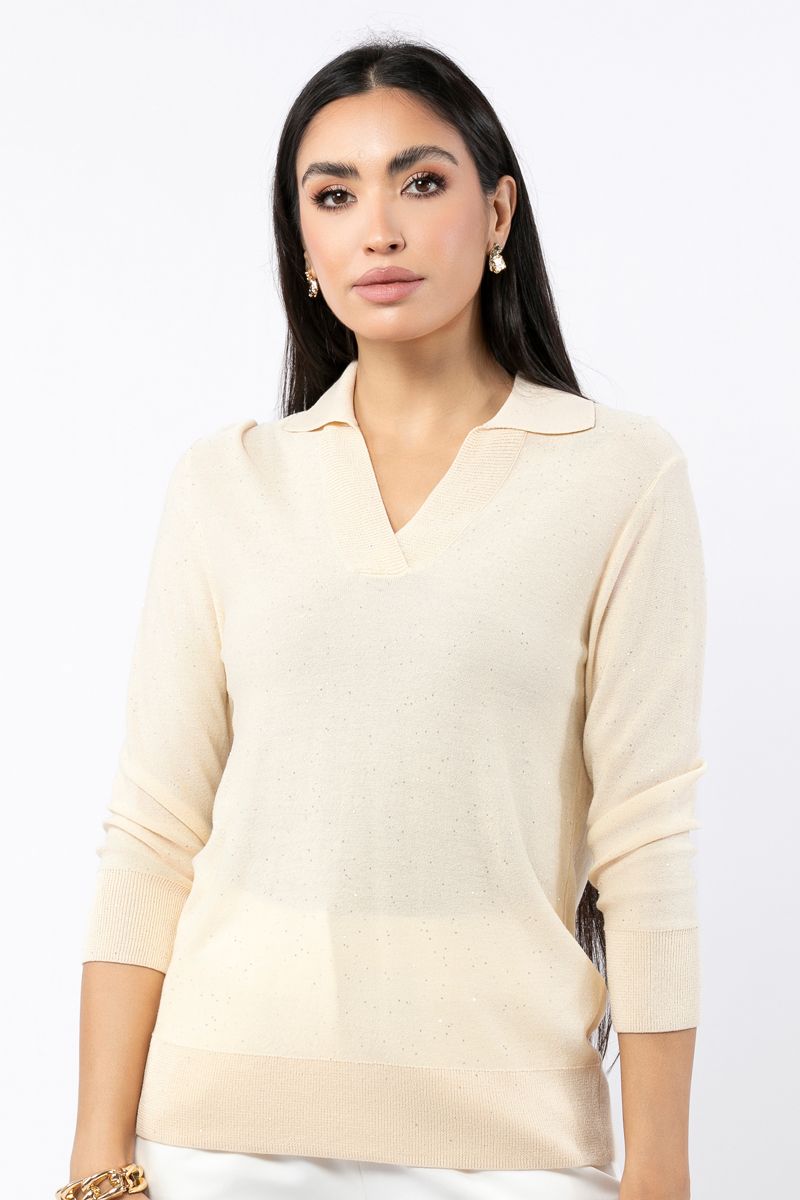 solid colored knitted women pullover