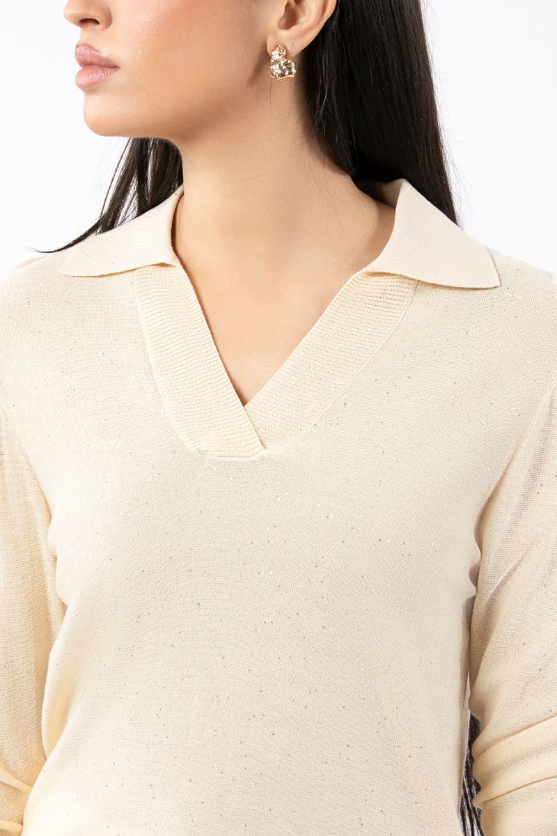 solid colored knitted women pullover