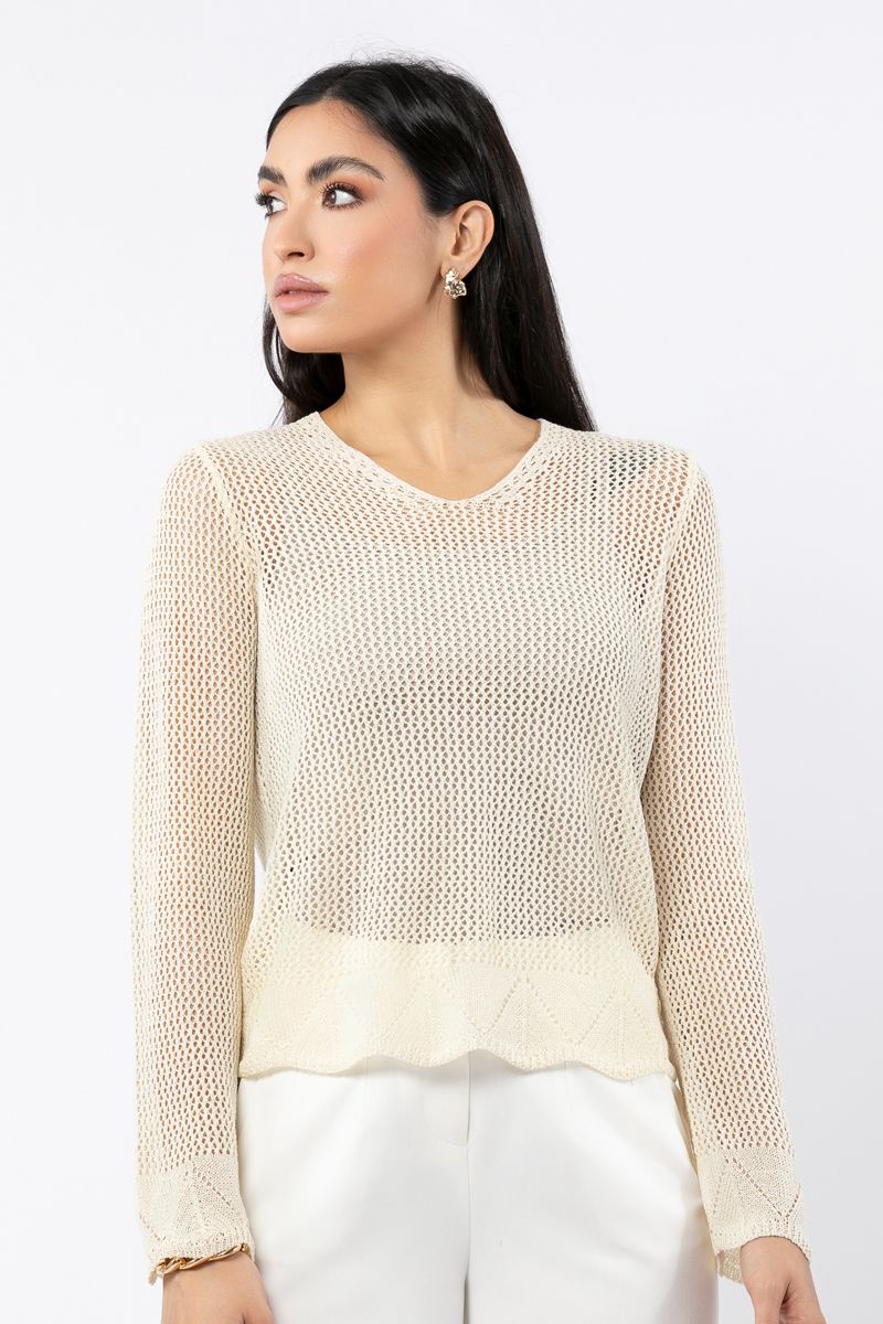 crochet knitted women top