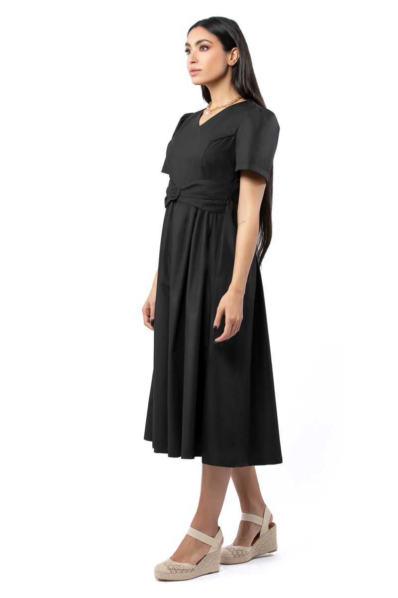 solid colored women dress