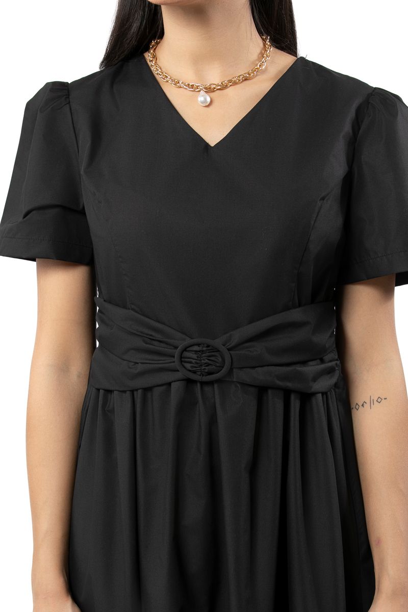 solid colored women dress