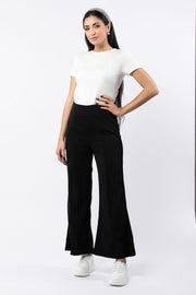 flowy women pants with front slits