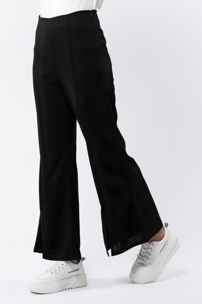 flowy women pants with front slits