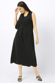 فستان نسائي فضفاض بلون موحد