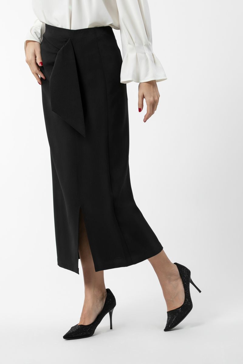 longline women skirt with front slit