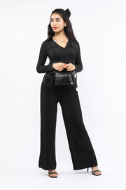 girls flowy pants with slits