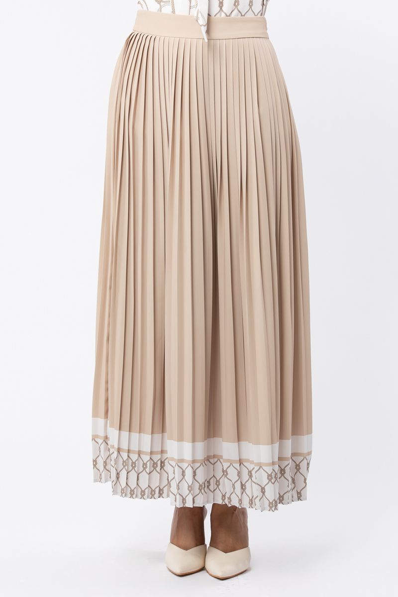 pleated maxi women skirt