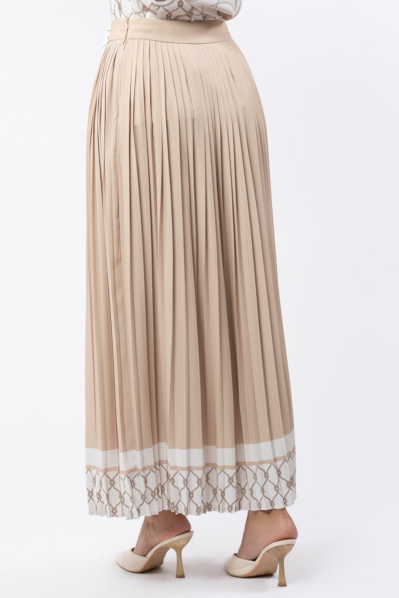 pleated maxi women skirt