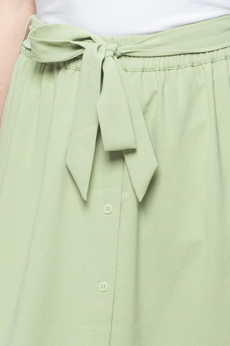 Womens Solid Color Longline Flowy Skirt