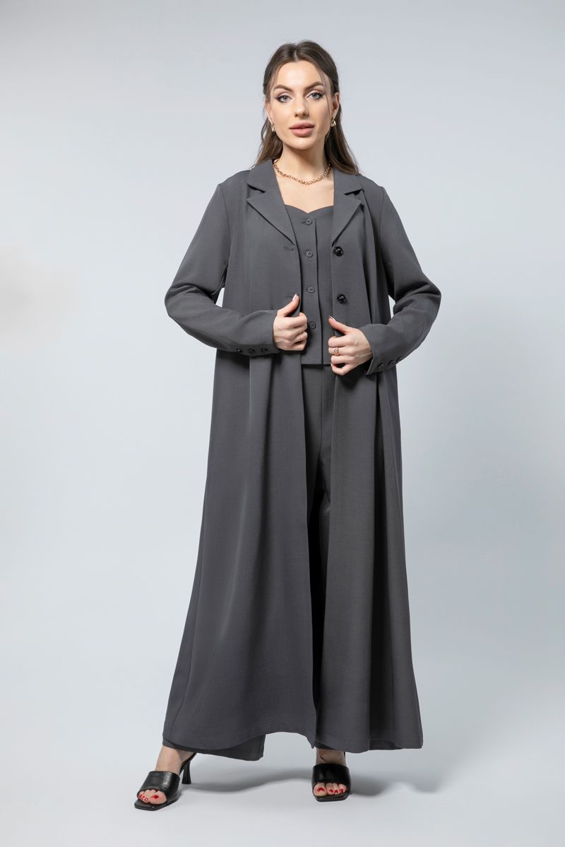 بليزر ماكسي بأكمام طويلة - قمة الأناقة في يومك العملي