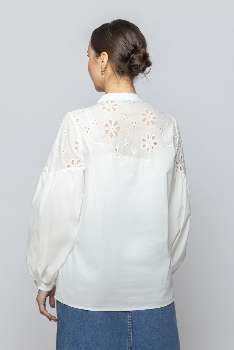 Women Solid Color Long Sleeves Chic Style Shirt