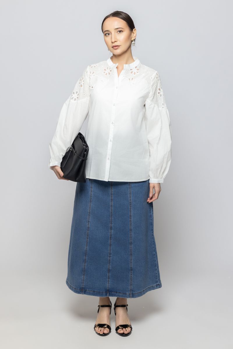 Women Solid Color Long Sleeves Chic Style Shirt