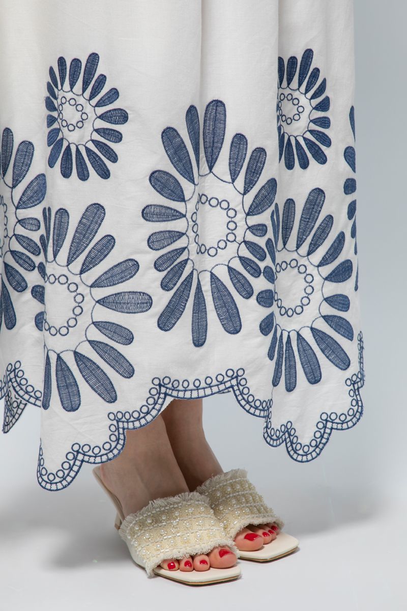 Longline Asymmetric Skirt - Effortless Elegance with Artistic Detailing