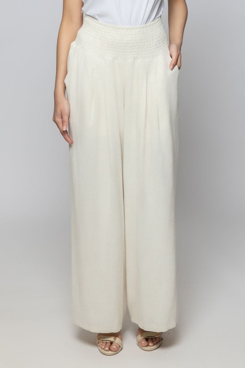 Women High-Waisted Flowy Wide Leg Summer Pants