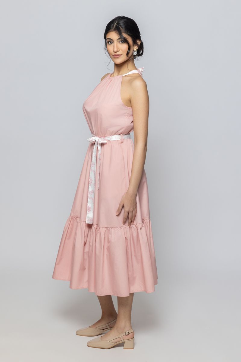 Women Sleeveless Summer Midi Dress