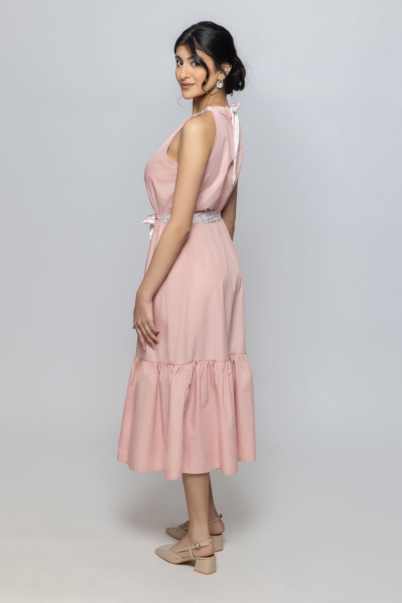 Women Sleeveless Summer Midi Dress