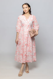 Women Three-Quarter Sleeve Summer Longline Dress