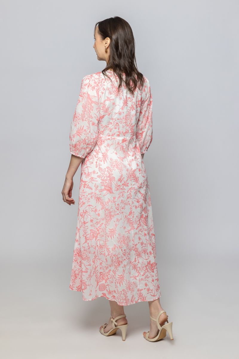 Women Three-Quarter Sleeve Summer Longline Dress