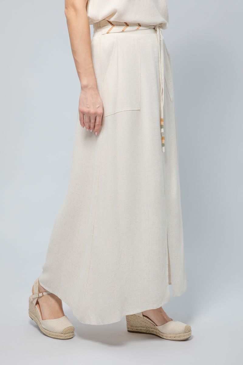 Maxi Skirt with Front Slit - Timeless Simplicity with a Charming Twist