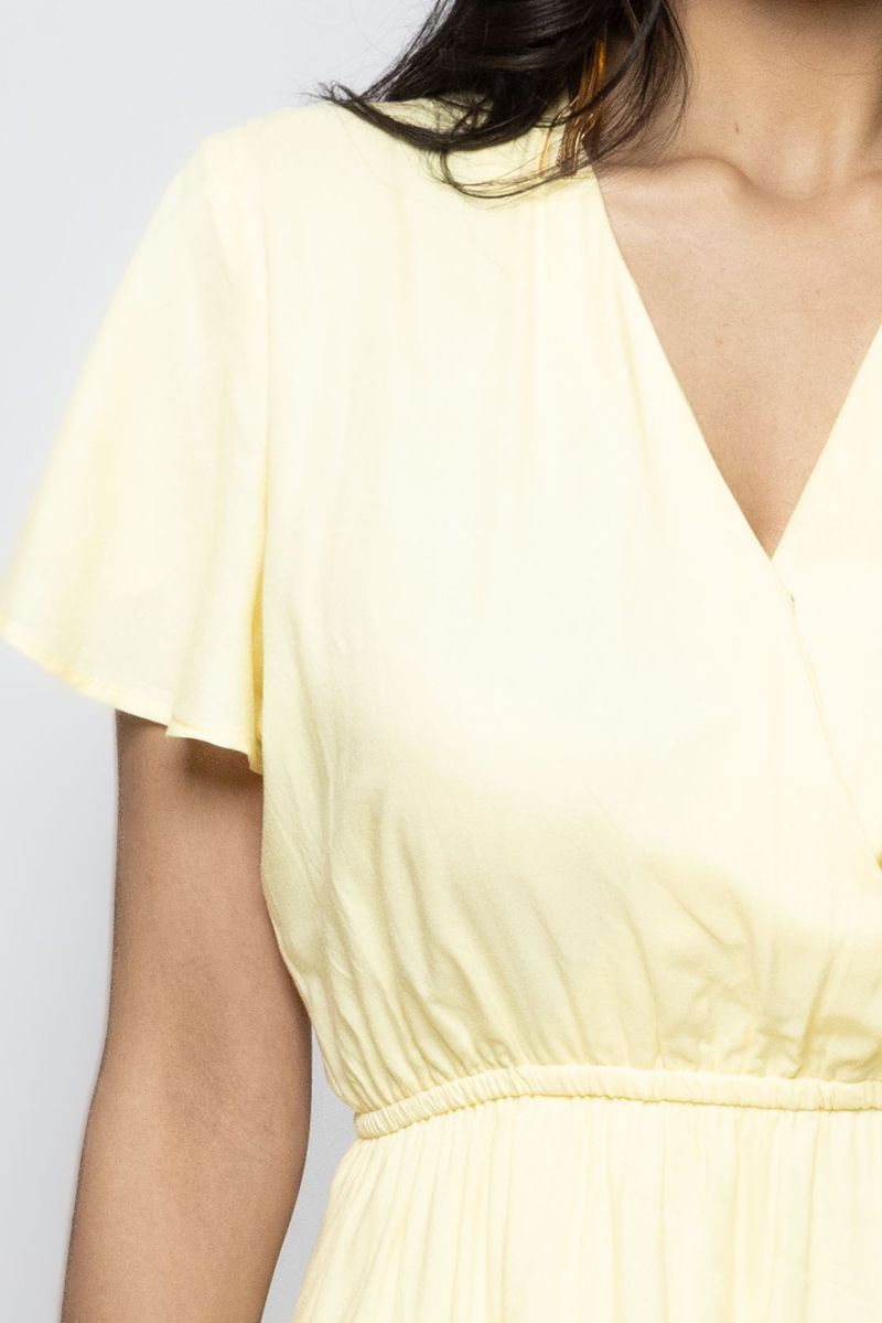 Women Short Sleeves Asymmetric Longline Dress