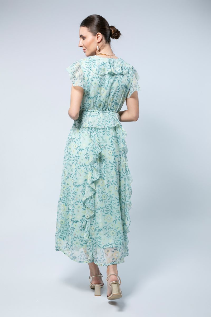 فستان صيفي طويل بأكمام قصيرة - مزيج مثالي من الراحة والأناقة