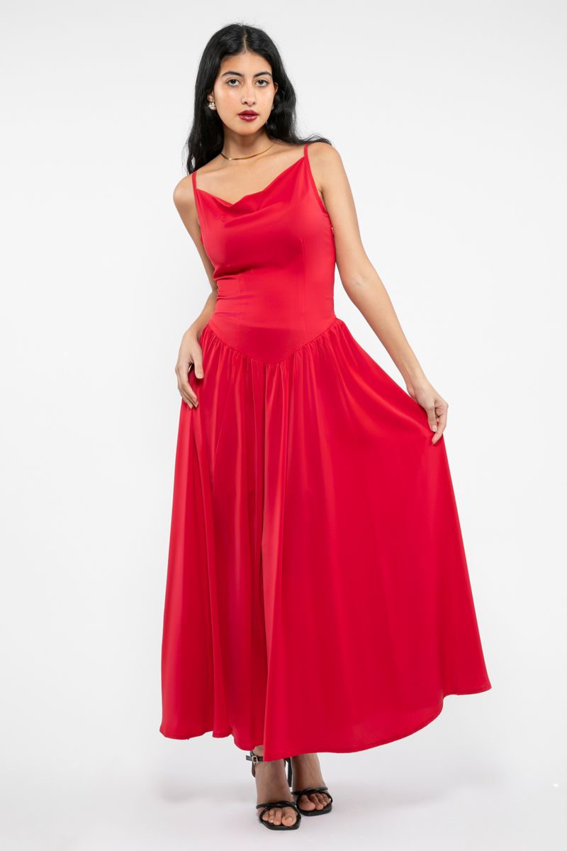 sleeveless longline women dress