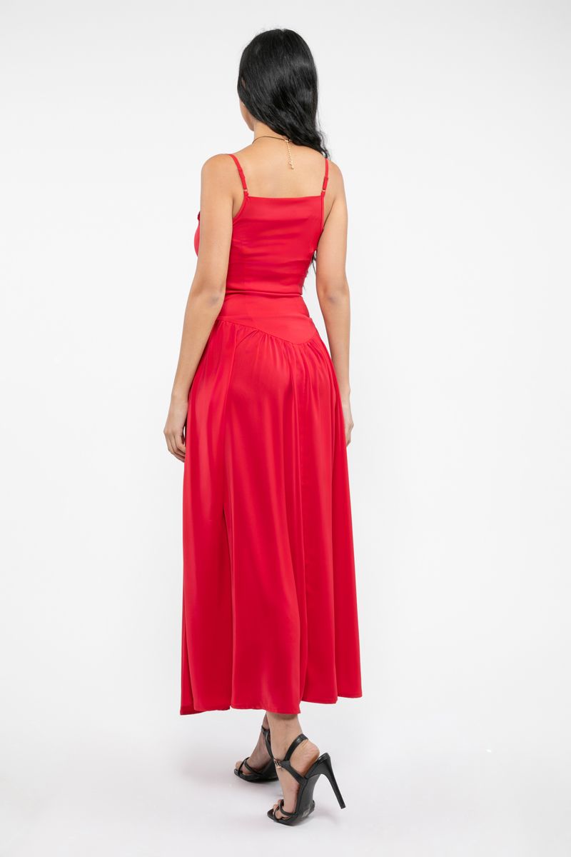 sleeveless longline women dress