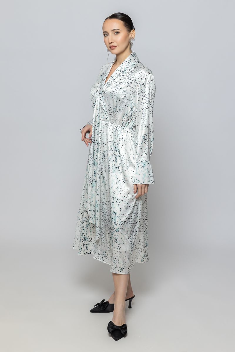 Women Long Sleeves Chic Longline Dress