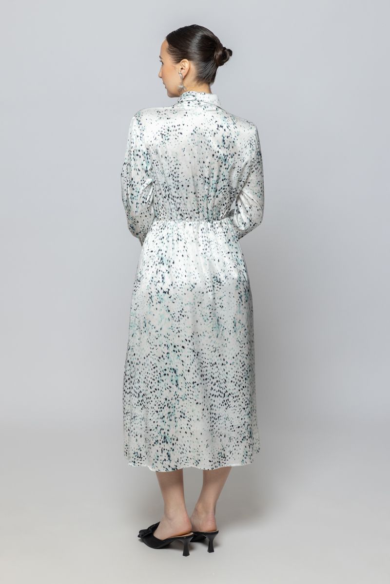 Women Long Sleeves Chic Longline Dress